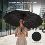 Topika Automatic Umbrella Large Foldable Windproof & UV-Resistant