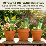 Topika - Self Watering Spikes 10 Pcs Ceramic Plant Watering Spike Drippers