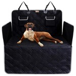Topika Waterproof Dog Car Boot Seat Cover, Side Flaps & Storage Bags