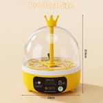Topika 8-Egg Temperature Control Incubator with Clear Lid for Home Hatching
