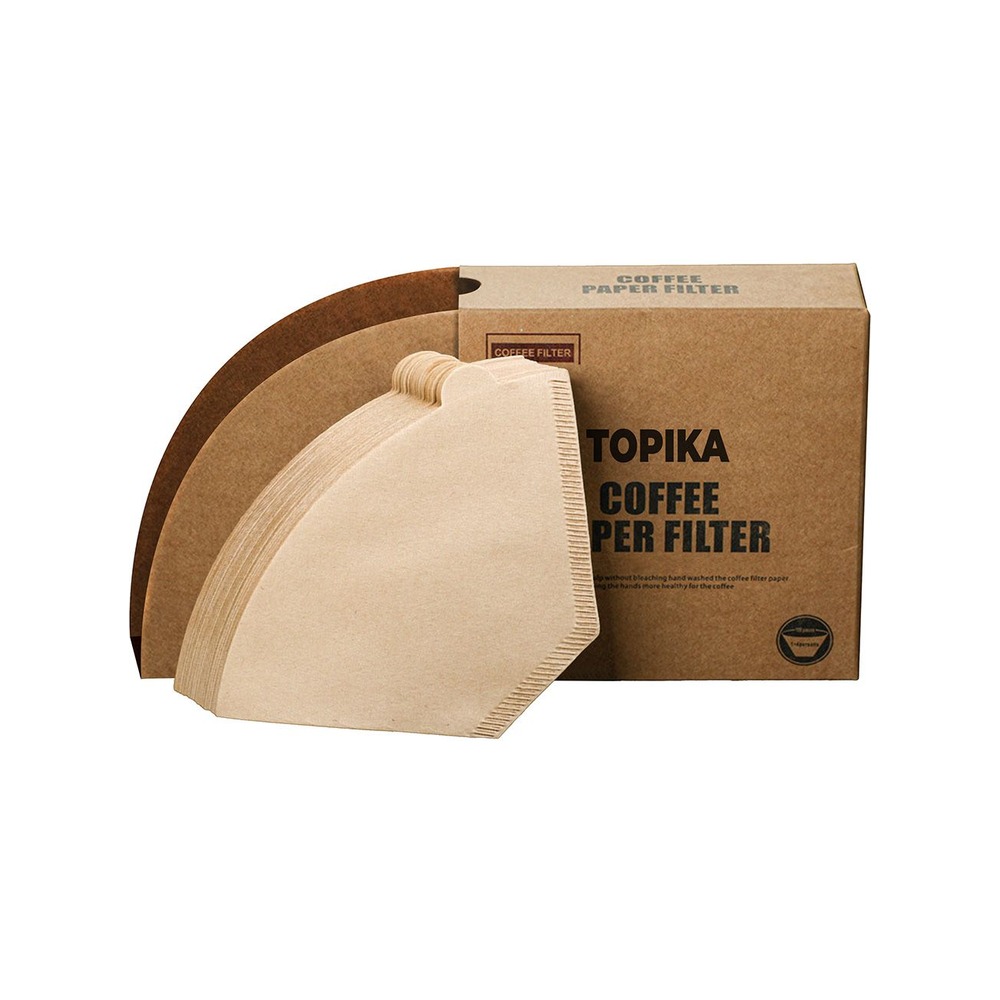 Topika Coffee Filters Papers, Cone Pour Over Coffee Paper Filters (100pc) Topika Coffee Filters Papers, Cone Pour Over Coffee Paper Filters (100pc)
