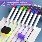 Topika - Magnetic Planners Fridge Weekly Planner, 4 Pcs Acrylic Boards