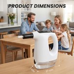 Topika - Steam Vacuum Cleaner, 1200W Hand Held Steam Cleaner, High Pressure