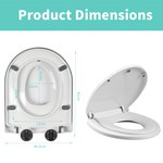 Topika Toilet Seat with Built-In Potty Training Seat for Toddlers
