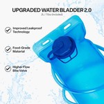 Topika - 18L Hydration Backpack with 2L Bladder, Waterproof, Lightweight