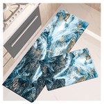 BUC XL Non Slip Super Absorbent Rubber Mat Kitchen Mat Bath Rugs 2 Piece Set