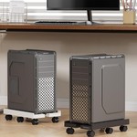 Topika Adjustable PC Tower Stand with Wheels, Computer CPU Stand