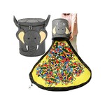 Topika Toy Storage Organizer with Play Mat Large Capacity Bin,Cute Elephant