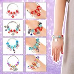 Topika DIY Charm Bracelet Making Set Beads Jewelry Gift Box 79pcs