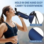 UZSPACE 1L Tritan Plastic Water Bottle Leakproof Sports Bottle BPA Free