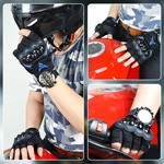 Motocentric Motorcycle Gloves Motorbike Half Finger Gloves