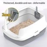 TopikaPet - Spacious & Comfortable Blue Litter Box for Small/Medium Cats
