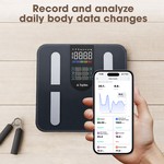 Topika Smart Body Composition Scale With BMI, Body Fat, Muscle & Heart Rate