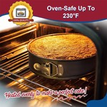 Topika - Cake Pan Set Non-Stick, 6pc Round Baking Tins with Latch