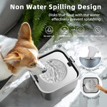 Topika Stainless Steel No Spill Dog Water Bowl, 3L Slow Feeder for Pets