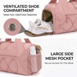 Topika Stylish Gym Bag With Shoe Compartment & Water Bottle Pouch
