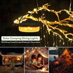Topika Outdoor Solar String Lights, Camp String Lights 12M Rechargeable LED