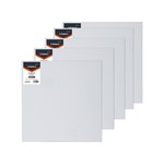 VSelect Acid-Free Cotton Canvas Panels for Painting - 30x30cm (5 Pack)