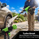 Topika - Cordless Pressure Washer 21V Car Washing Water Gun 0.85MPa