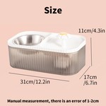 Topika 2in1 Pet/Cat/Dog Large Capacity Food Feeder and Water Dispenser