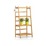Topika Tall Indoor Plant Display Stand Rack, 4-Tier Bamboo Flower Shelf