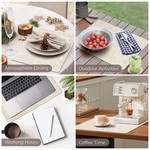 Topika - Placemats Set of 6, PU Table Mats, 43x30cm, Waterproof & Oil-Proof