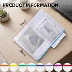 Topika - Storage Zip Bag PVC Mesh Waterproof Zipper File Bags, 8 Colours