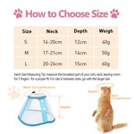 Cat Cone Collar Soft, Recovery Collar for Kitten After Surgery, Blue