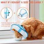 Cat Cone Collar Soft, Recovery Collar for Kitten After Surgery, Blue