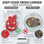 Topika Vacuum Sealer Machine With 60KPa Suction, for Dry & Wet Food Sealing