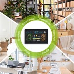 Topika Wireless Weather Station Thermometer, High-Definition Color Display