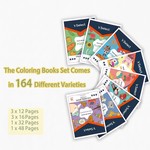 VSelect - 8 Colouring Books for Kids, Aged 2-5, 164 Pages of Fun Patterns