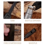 Topika Multitool Survival Knife 17-in-1, Swiss Army Folding Gravity Knife
