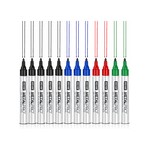 ZEYAR - 12 x Permanent Marker Set, Ultra-Resistant Fine Tip, 4 Colours