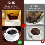 Topika Coffee Filters Papers, Cone Pour Over Coffee Paper Filters (100pc)