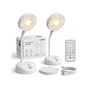 Topika - 2 Pack Rechargeable Picture Lights for Wall with Remote and Sensor