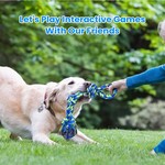Topika Dog Tug Rope Toy Set for Large & Medium Aggressive Chewers