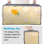 TopikaHome Under Bed Storage Container, 90L with Handles&Clear Window 4Pack