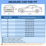 TopikaAuto 6-Layer Car Covers UV Rain Resistant Protection Waterproof SUV