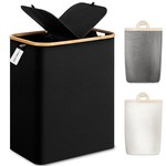 TopikaHome-Laundry Hamper with Lid,140L Collapsible Laundry Basket for Home
