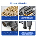 Topika 1/2" Double Switch Stainless Steel Angle Valve For All Scene