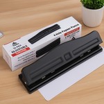 Topika - Adjustable 4 Hole Puncher for Binder Ring Album Paper, 10 Sheet