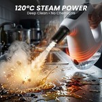 Topika - Steam Vacuum Cleaner, 1200W Hand Held Steam Cleaner, High Pressure