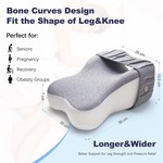 Topika Knee Pillow for Side Sleepers, Memory Foam Leg Pillow for Comfort