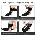Topika - Plantar Fasciitis Night Splint Sock with Massage Ball and Foot Pad