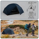 Naturehike Lightweight 2 Person Camping Tent - Blue