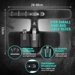 Topika Ankle Holster Calf Gun Holster Adjustable Handgun Holster with Pouch