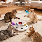 Topika Cat Laser Toy Auto Rotating Feather Ball Interactive Toy