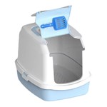 Topika Hooded Cat Litter Box with Scoop, Fully Enclosed, Leak-Proof