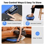 Topika Vibration Plate Vibrating Gym Machine With Bluetooth Speaker&2 Bands